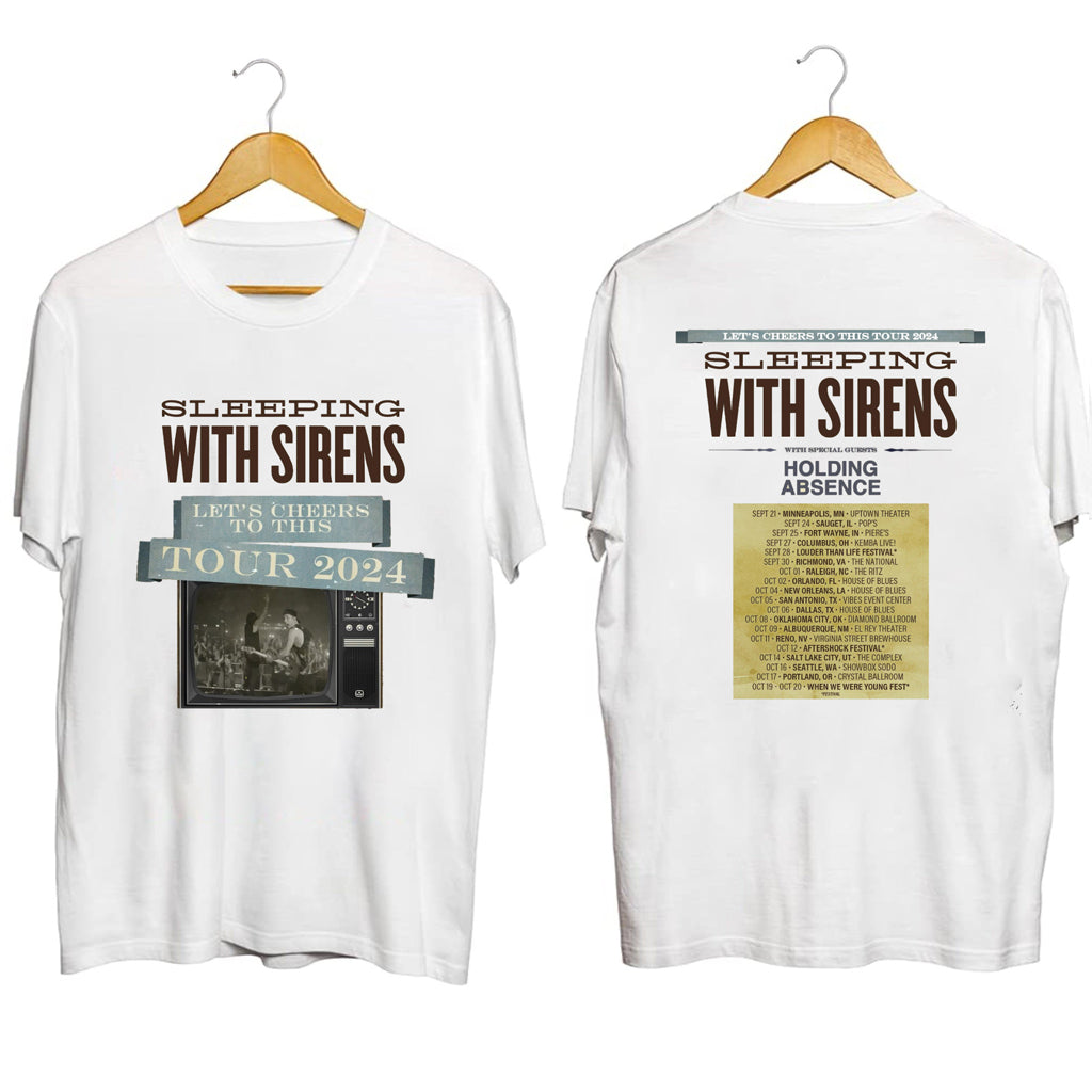 Sleeping With Sirens Tour 2024 Shirt Fan Merch Best Gifts For Music Lovers - Gypsysystersgift