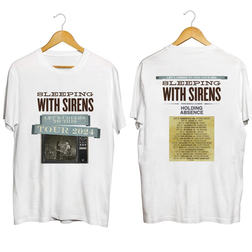 Sleeping With Sirens Tour 2024 Shirt Fan Merch Best Gifts For Music Lovers - Gypsysystersgift