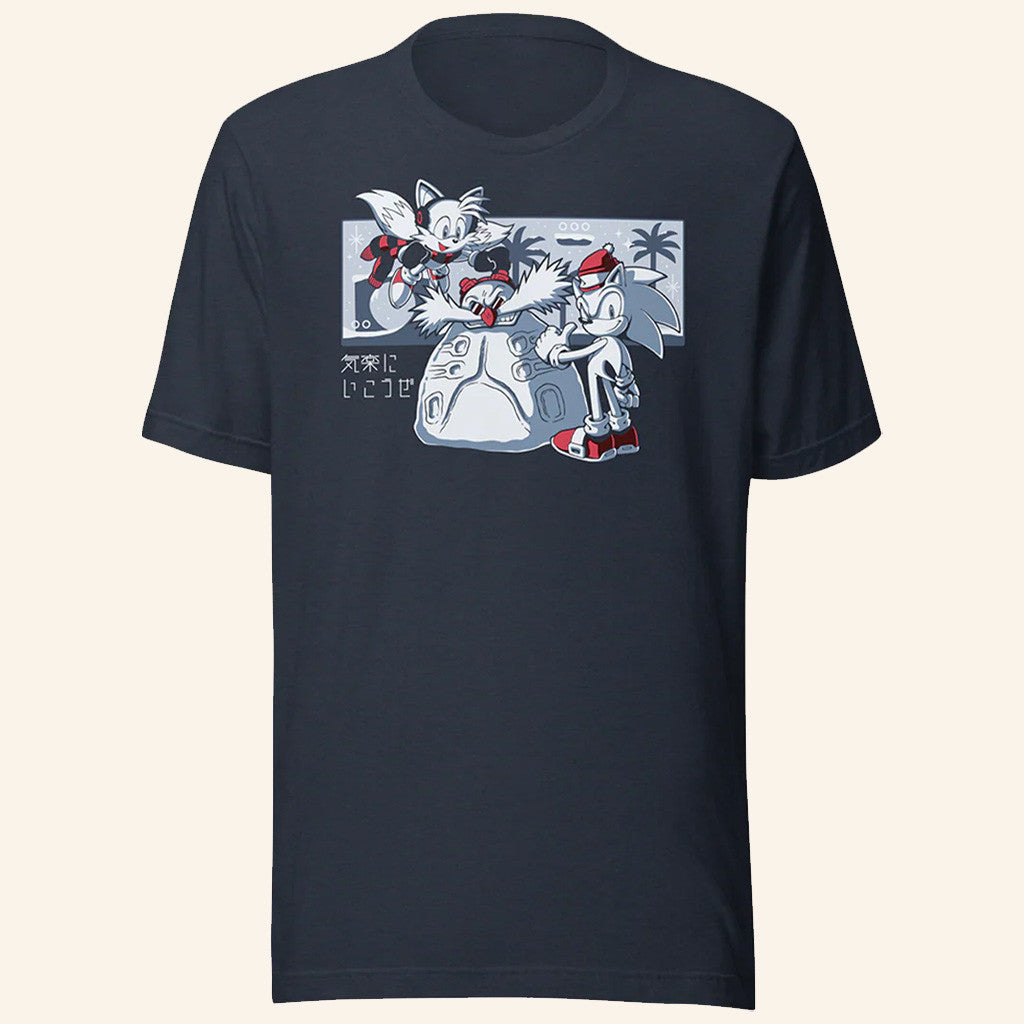 Sonic The Hedgehog Merch Snow Day T-Shirt Best Christmas Gifts For Him - GypsysystersGift