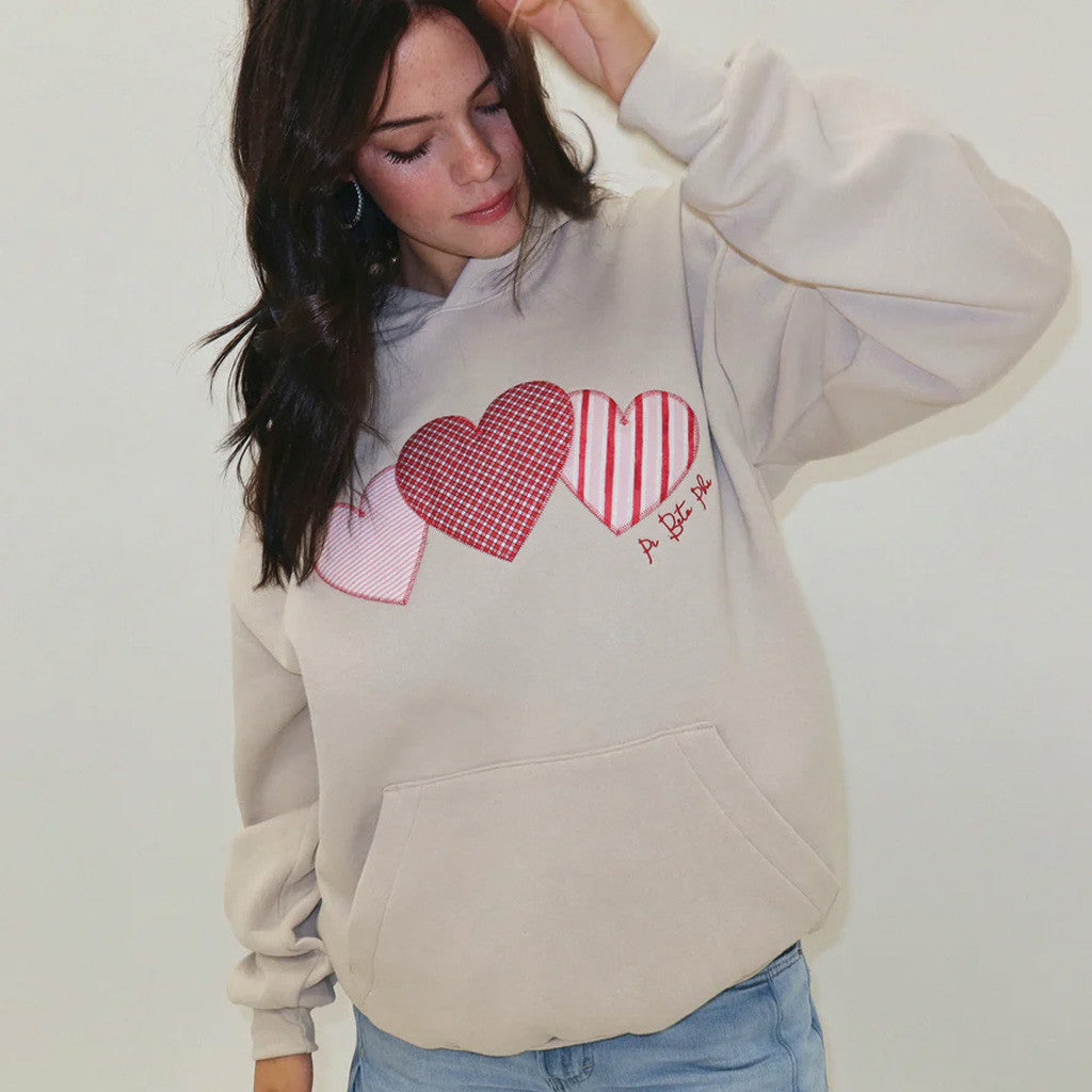 Sorority Merch Heart Trio Sorority Hoodie Christmas Gifts For Daughter - Gypsysystersgift
