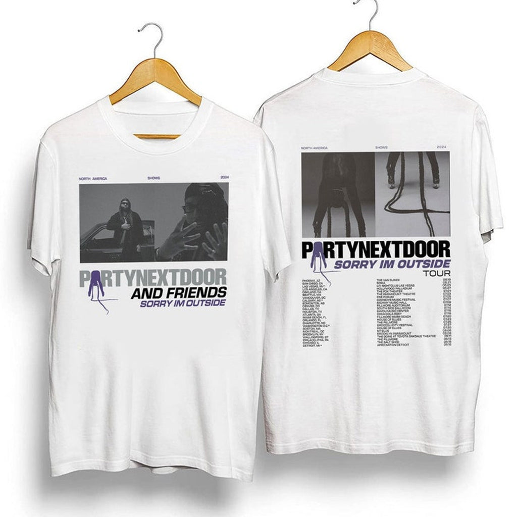 Sorry I'm Outside Tour PartyNextDoor Shirt PARTYNEXTDOOR Merch Gifts For Music Fans - Gypsysystersgift