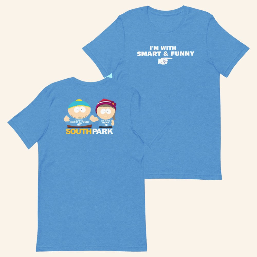 South Park Merch South Park As Seen On I'm With Smart And Funny T-Shirt Gifts For Him - Gypsysystersgift