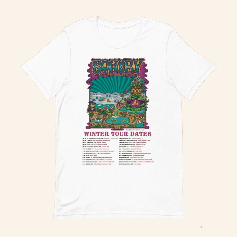 Sqwerv Winter Tour Dates 2026 Jan Feb T-Shirt Sqwerv Merch Gifts For Band Lovers - GypsysystersGift
