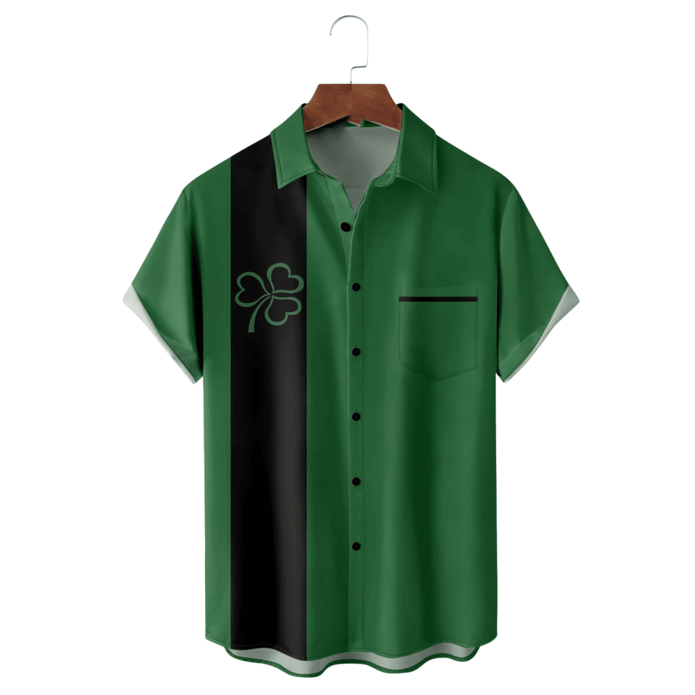 St Patrick's Day Lucky Clover Hawaiian Shirt St Patty's Day Apparel Gifts For Him Ireland - Gypsy Systers