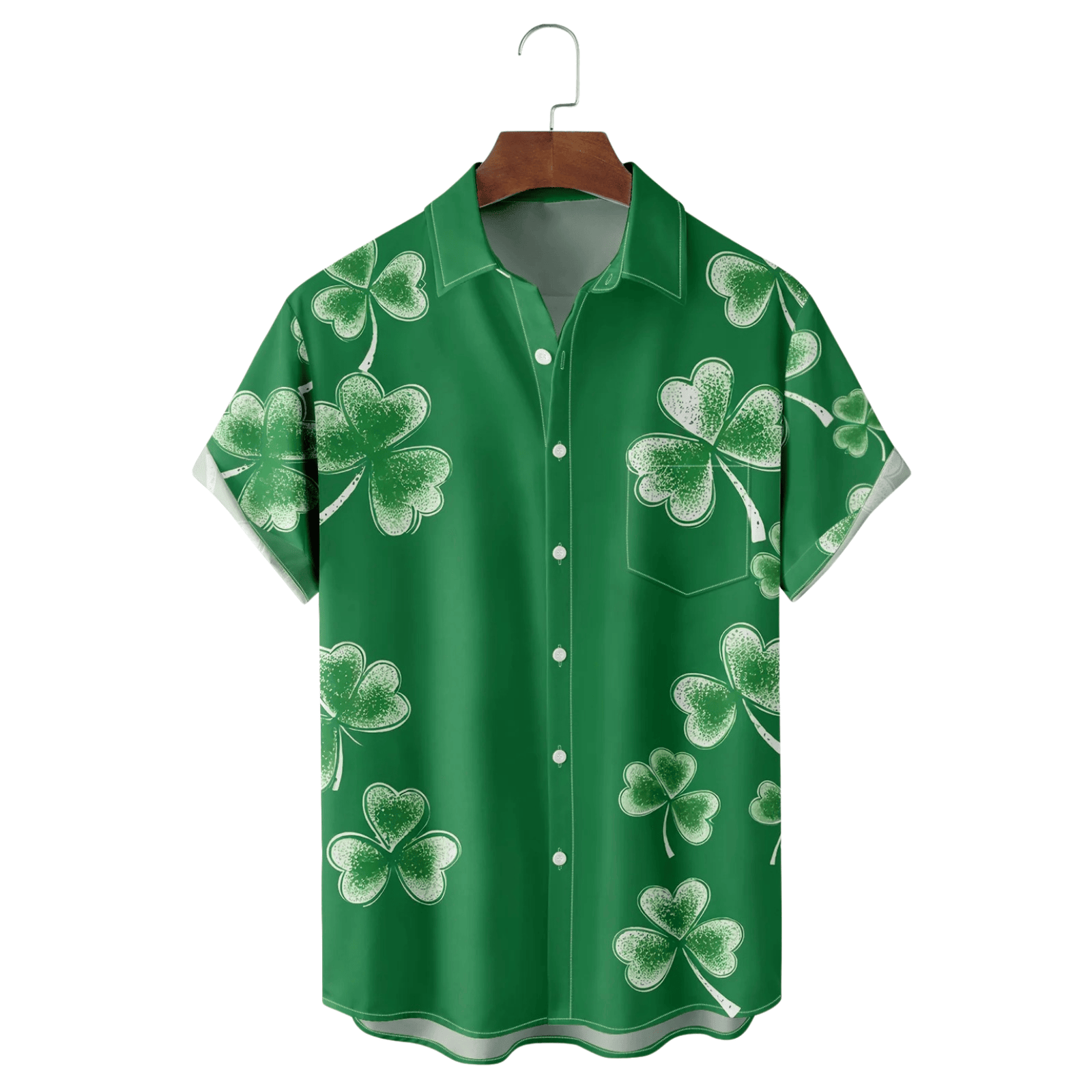St Patrick's Day Shamrock Hawaiian Shirt Tropical Vibe Aloha Shirt Saint Patty's Day Gifts - Famerry