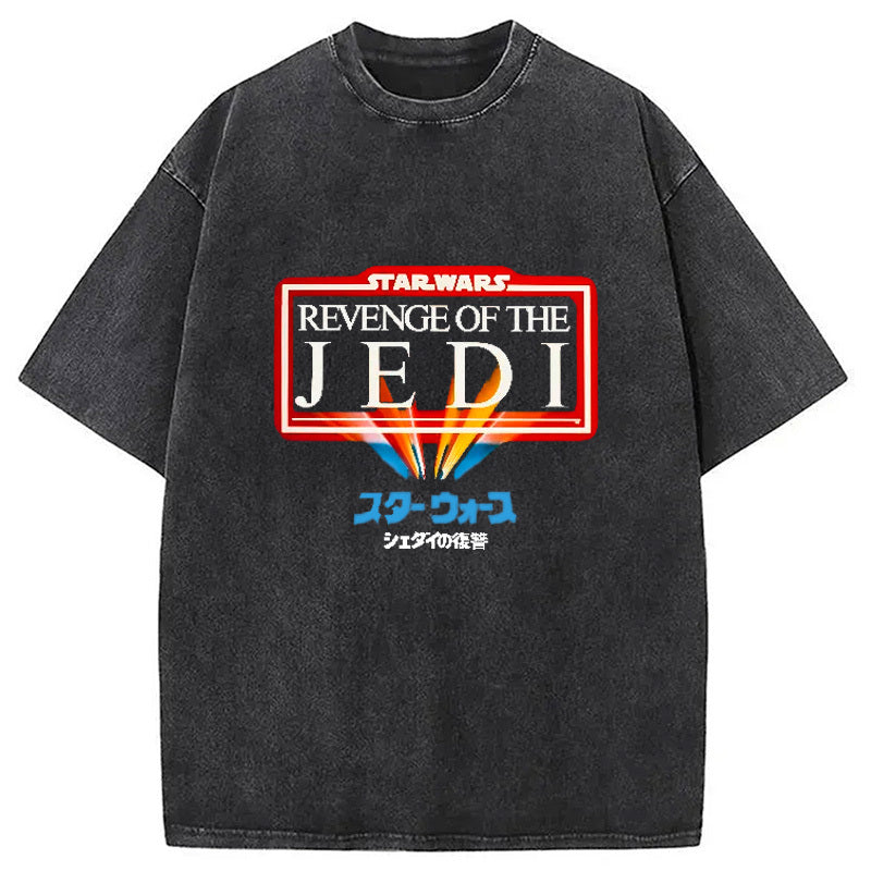 Star Wars Revenge Of The Jedi Washed T-Shirt Cool Graphic Tee For Men Women Gifts For Him - Gypsysystersgift