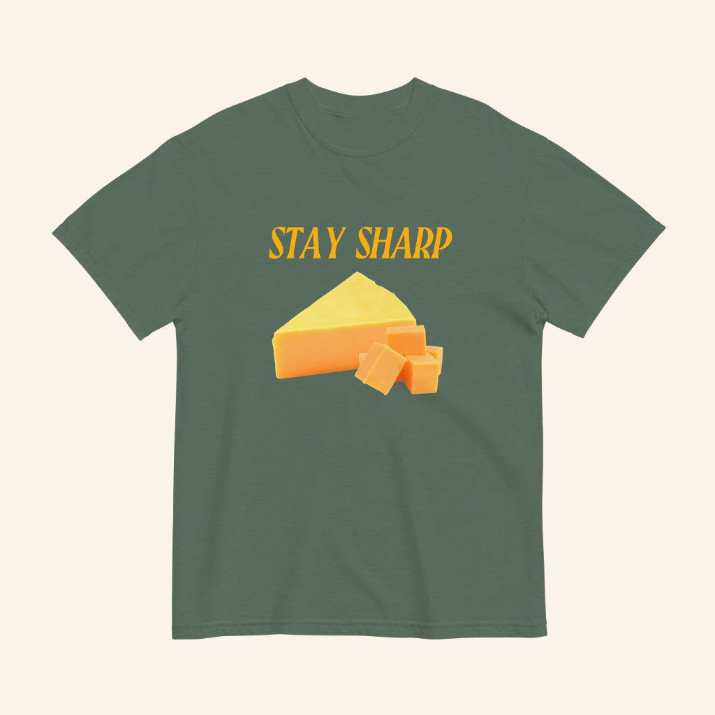 Stay Sharp Cheese T-Shirt Funny Pun Shirt Gifts Ideas For Cheese Lovers - GypsysystersGift