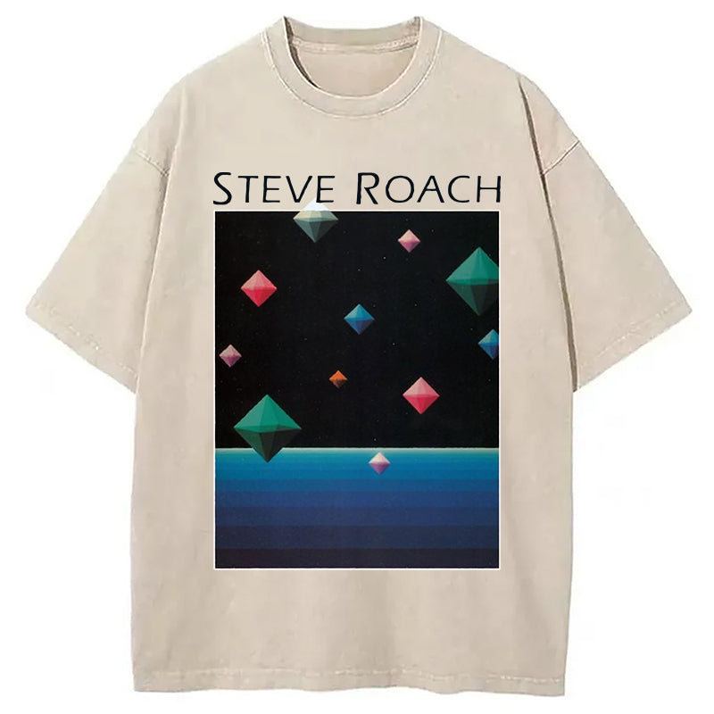 Steve Roach Structures From Silence Washed T-Shirt Funny Graphic Gift For Friends Gifts For Friends - Gypsysystersgift