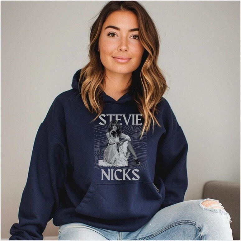 Stevie Nicks Hoodie Vintage Stevie Nicks Fan Hooded Gifts For Her Merch Clothing - Gypsysystersgift
