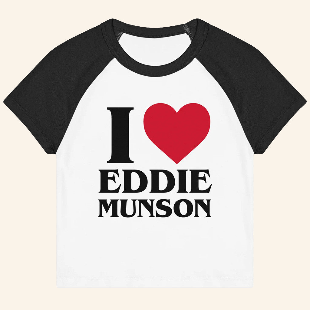 Stranger Things Eddie Munson Merch I Heart Eddie Munson T-Shirt Gifts For Her - GypsysystersGift