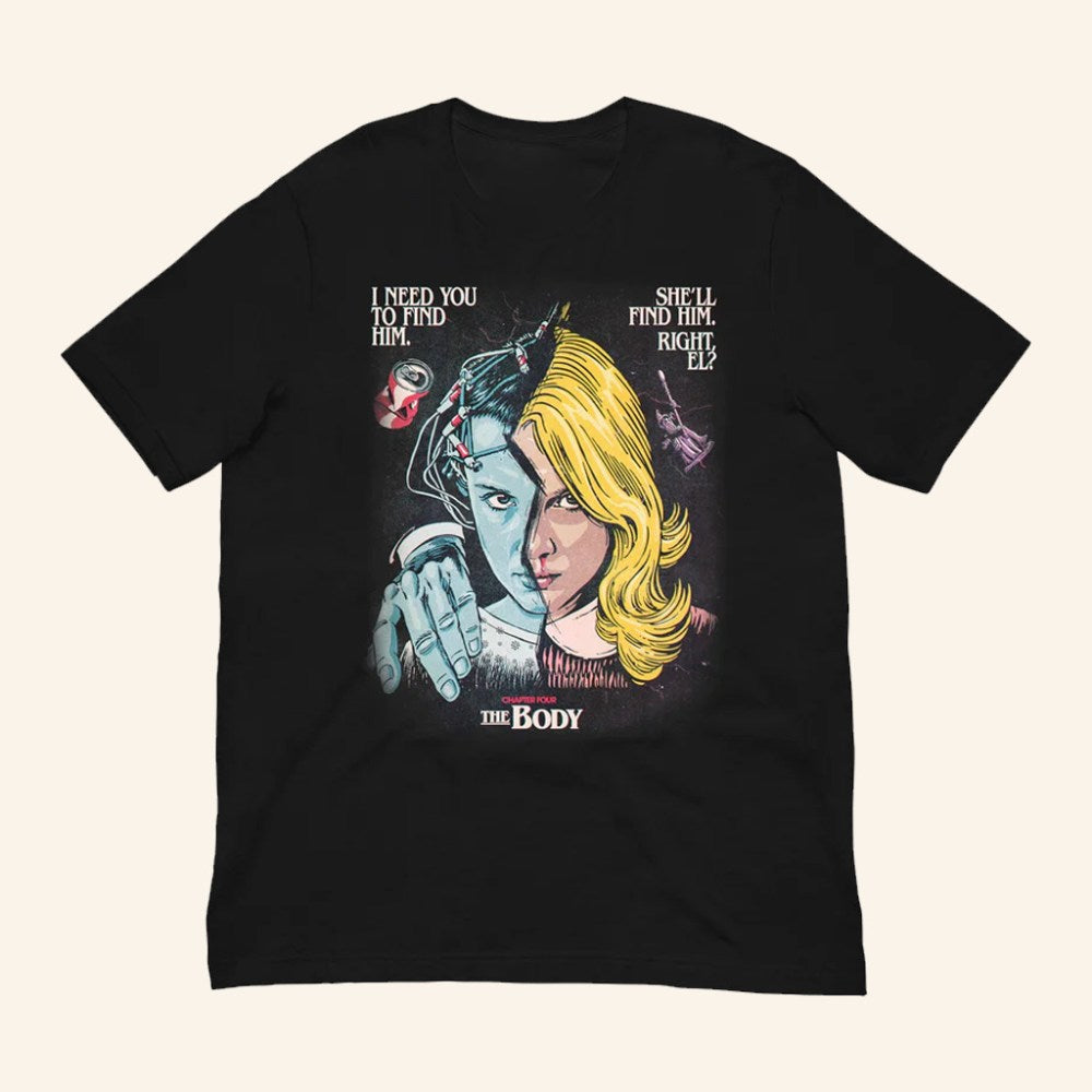 Stranger Things Merch Stranger Things Season 1 x Butcher Billy The Body T-Shirt Gifts For Her - Gypsysystersgift