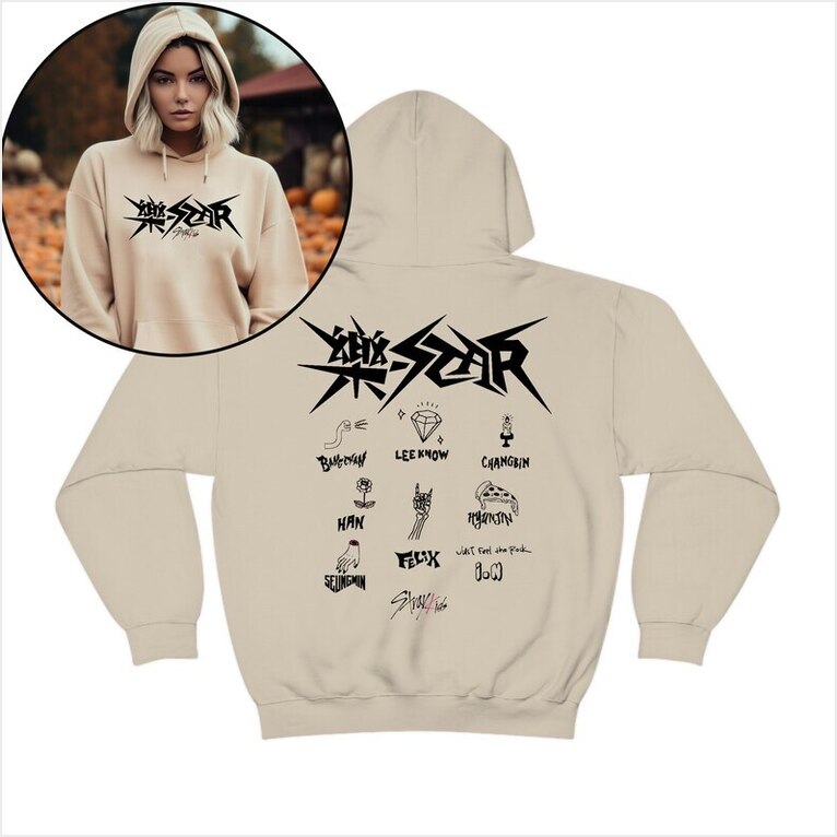 Stray Kids Rock-Star Album Hoodie Stray Kids Star Gifts For Him Merch Clothing - Gypsysystersgift