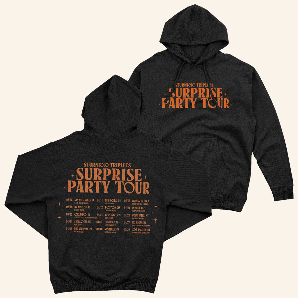 Sturniolo Triplets Merch Sturniolo Surprise Party Tour Dates Hoodie Gifts For Him - Gypsysystersgift