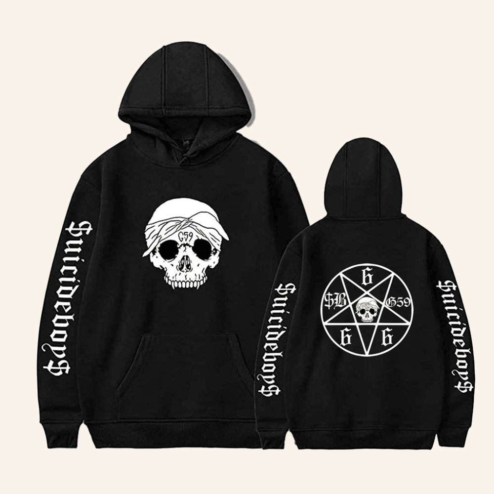 Suicide Boys Merch SuicideBoys Hoodie Skull G59 Record Black Hoodie Gifts For Women's - Gypsysystersgift