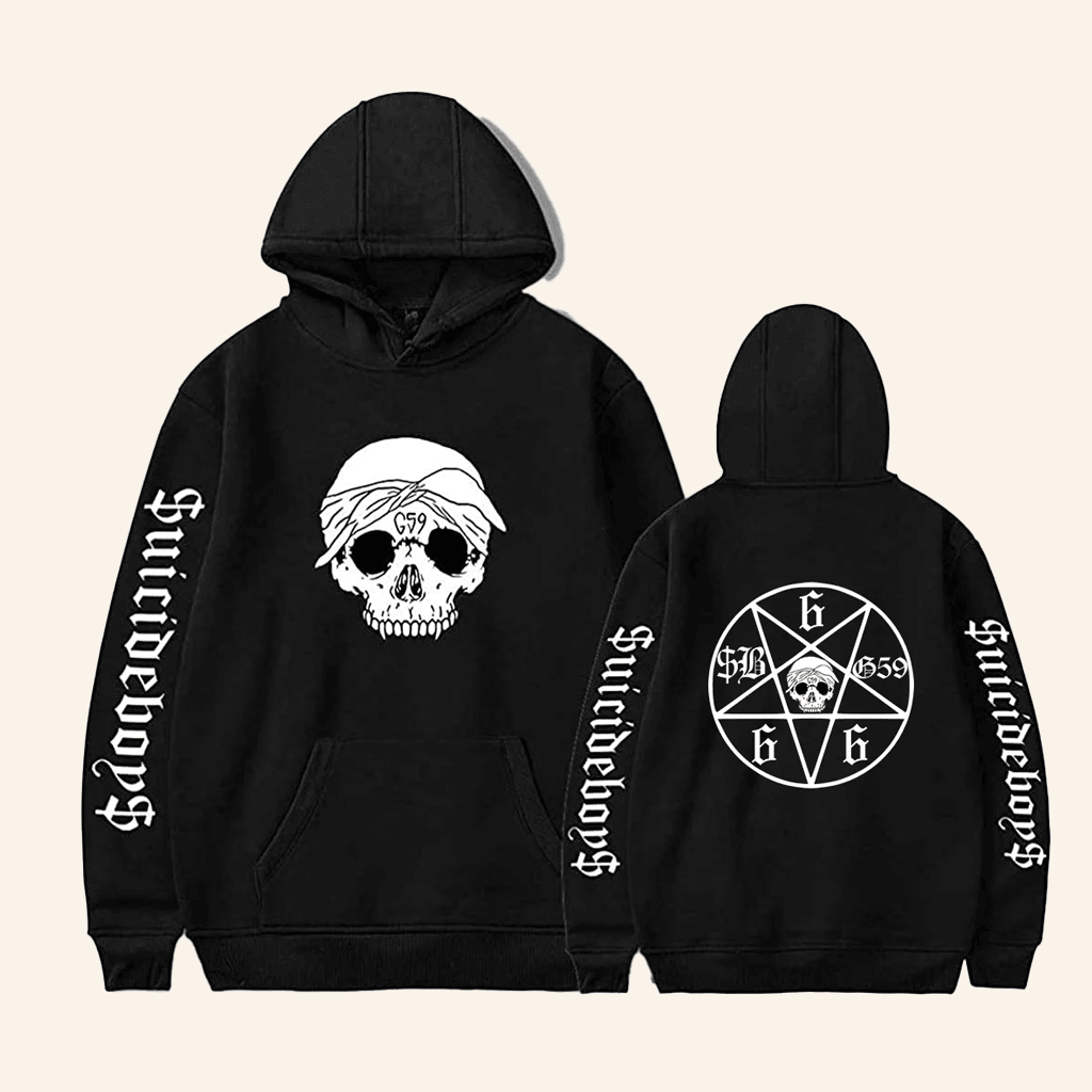 Suicide Boys Merch SuicideBoys Hoodie Skull G59 Record Black Hoodie Gifts For Women's - Gypsysystersgift