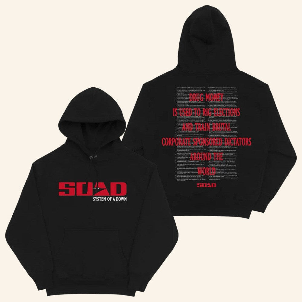 System Of A Down Merch Tour 2025 CCA Hoodie Birthday Ideas For Boyfriend - Gypsysystersgift