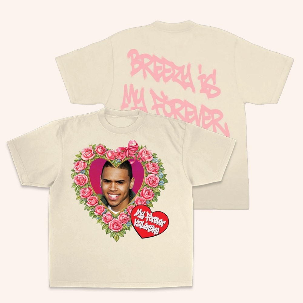 Team Breezy Official Merch My Forever Valentine T-Shirt Chris Brown Merch Valentine Day Gifts - GypsysystersGift