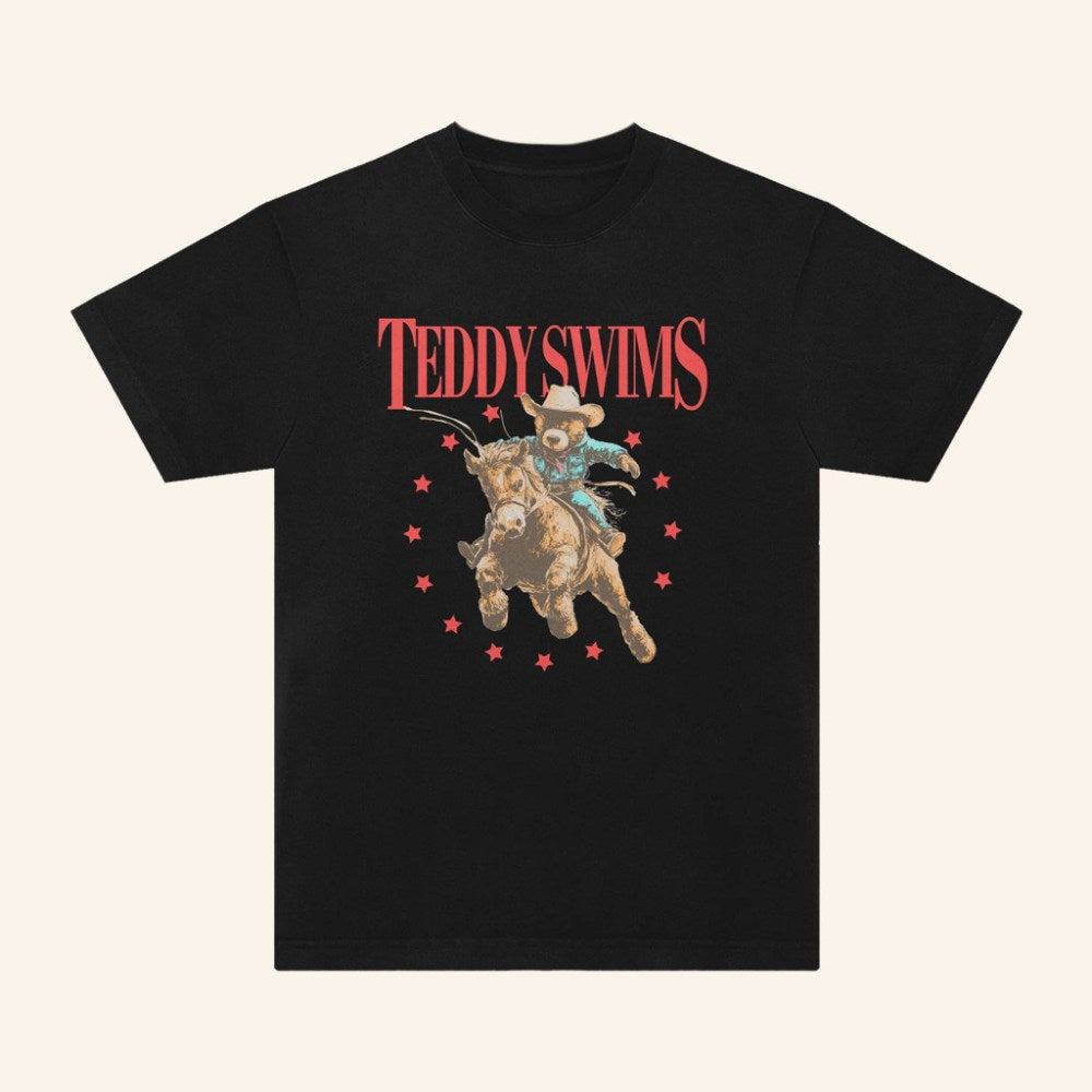 Teddy Swims Merch Teddy Cowboy T-Shirt Music Lover Gift Ideas For Him - Gypsysystersgift