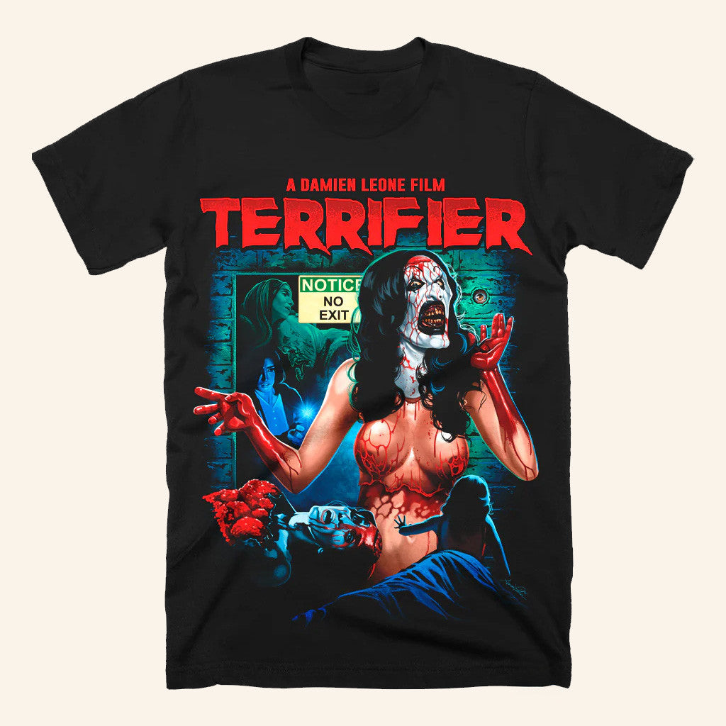 Terrifier Merch No Exit T-Shirt A Damien Leone Film Terrifier Shirt Gifts For Him - Gypsysystersgift
