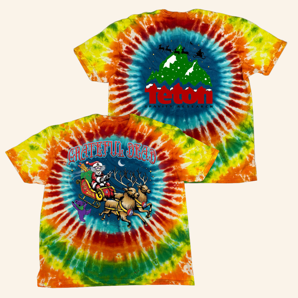 Teton Gravity Merch Grateful Dead X Peter Forsythe Steal Your Sleigh T-Shirt Gifts For Him - Gypsysystersgift