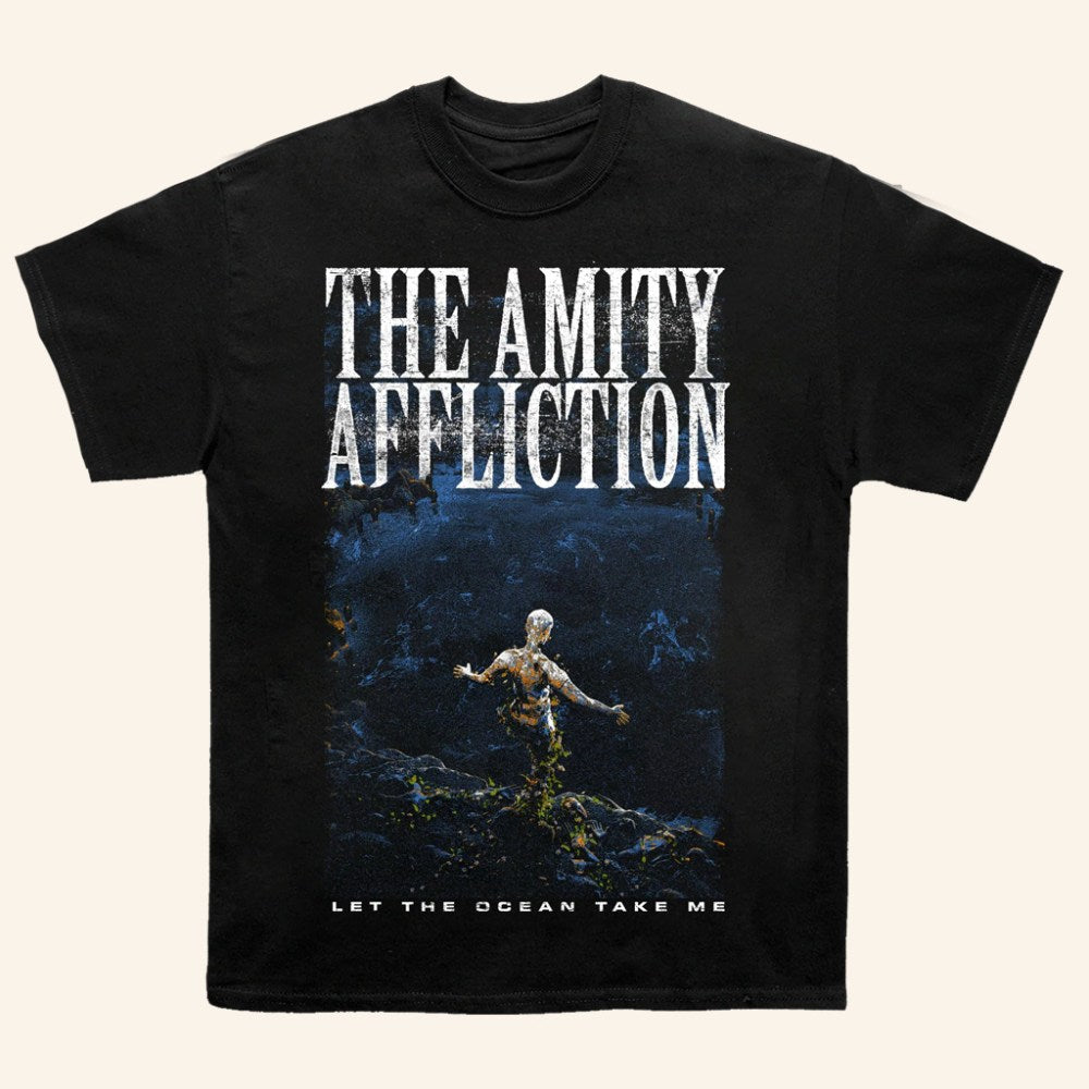 The Amity Affliction Merch Let The Ocean Take Me Black T-Shirt Gifts For Music Lovers - GypsysystersGift