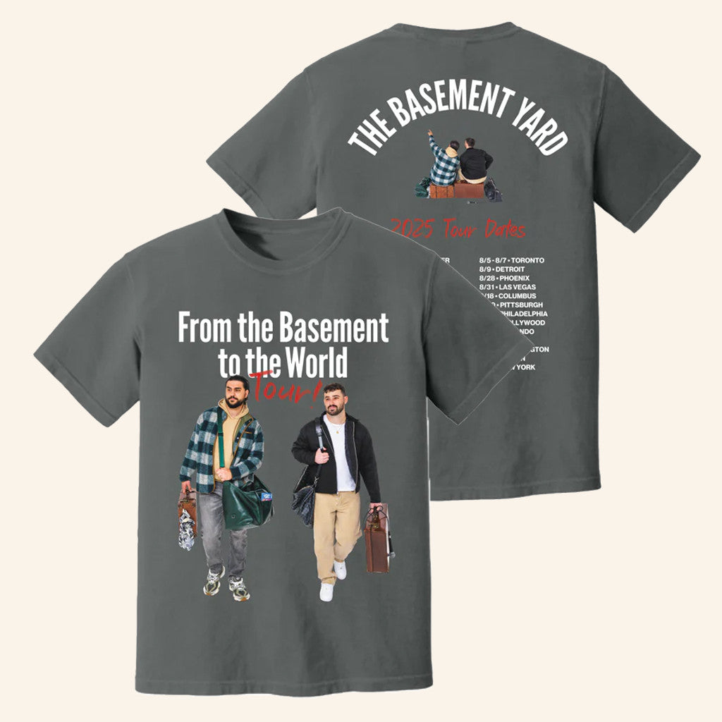 The Basement Yard Merch TBY 2025 To The World Vintage Black Tour T-Shirt Gifts For Him - GypsysystersGift