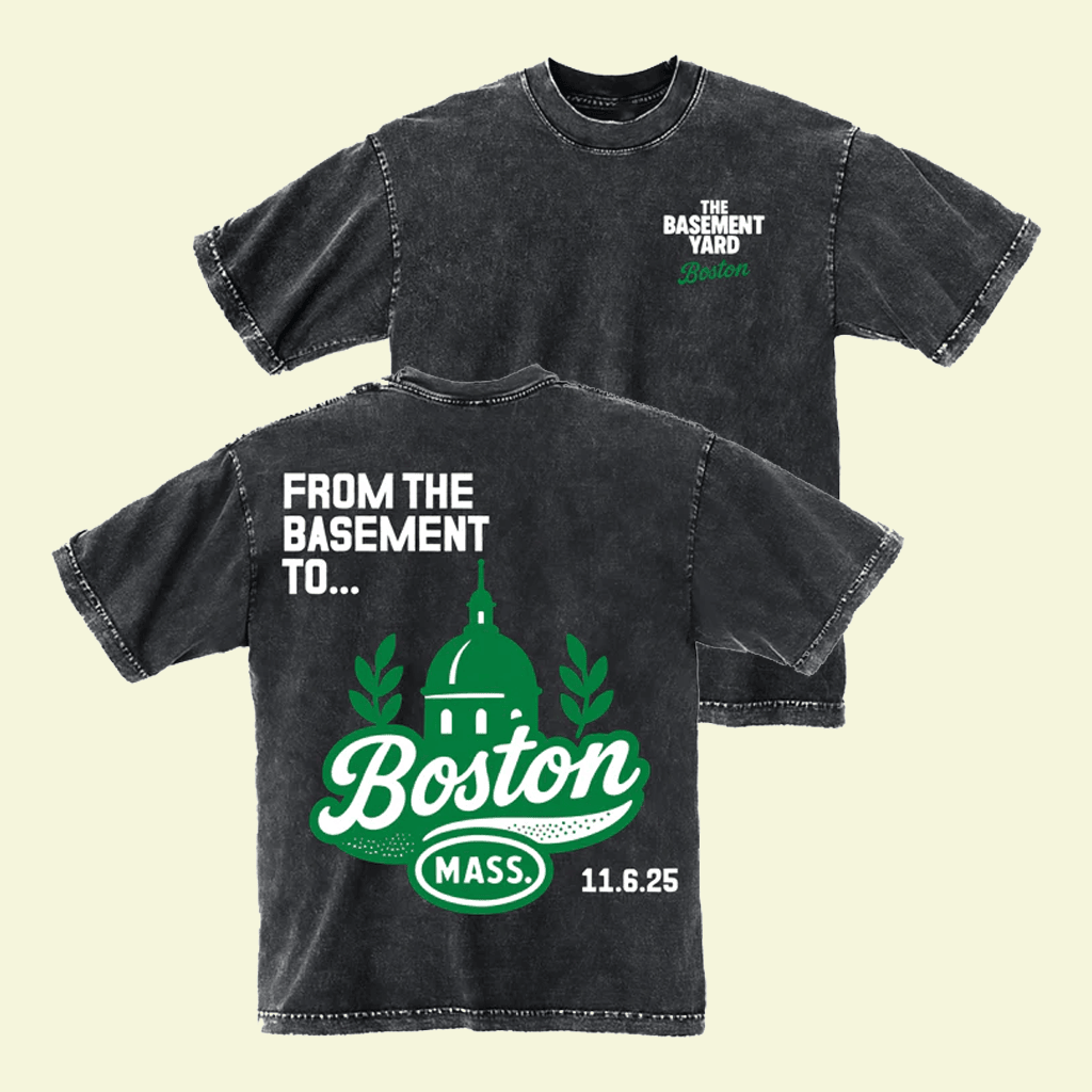 The Basement Yard Merch TBY From The Basement To Boston Washed T-Shirt Gifts For Him Her - GypsysystersGift