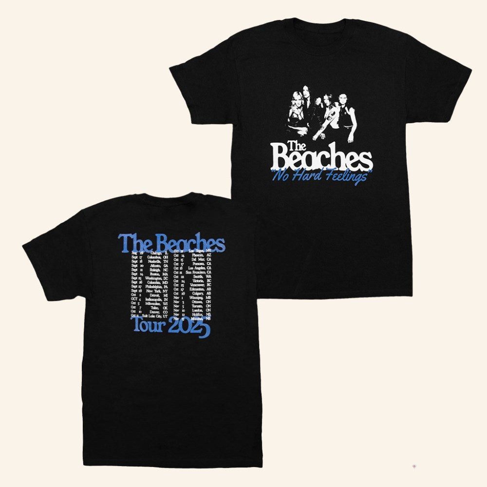 The Beaches Merch The Beaches Tour 2025 T-Shirt No Hard Feelings Shirt Gifts For Music Fans - GypsysystersGift