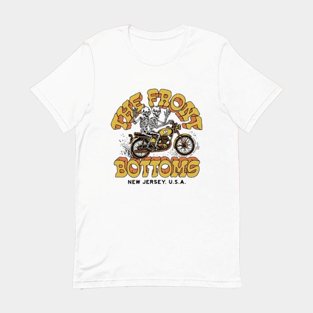 The Front Bottoms New Jersey USA Motorcycle Skeletons T-Shirt Good Gifts For Dad - GypsysystersGift