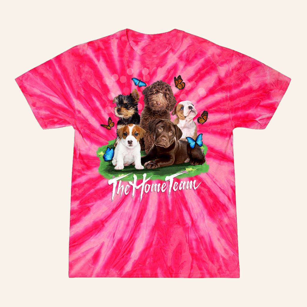 The Home Team Merch Puppy Tie Dye Shirt Present For Friends - GypsysystersGift