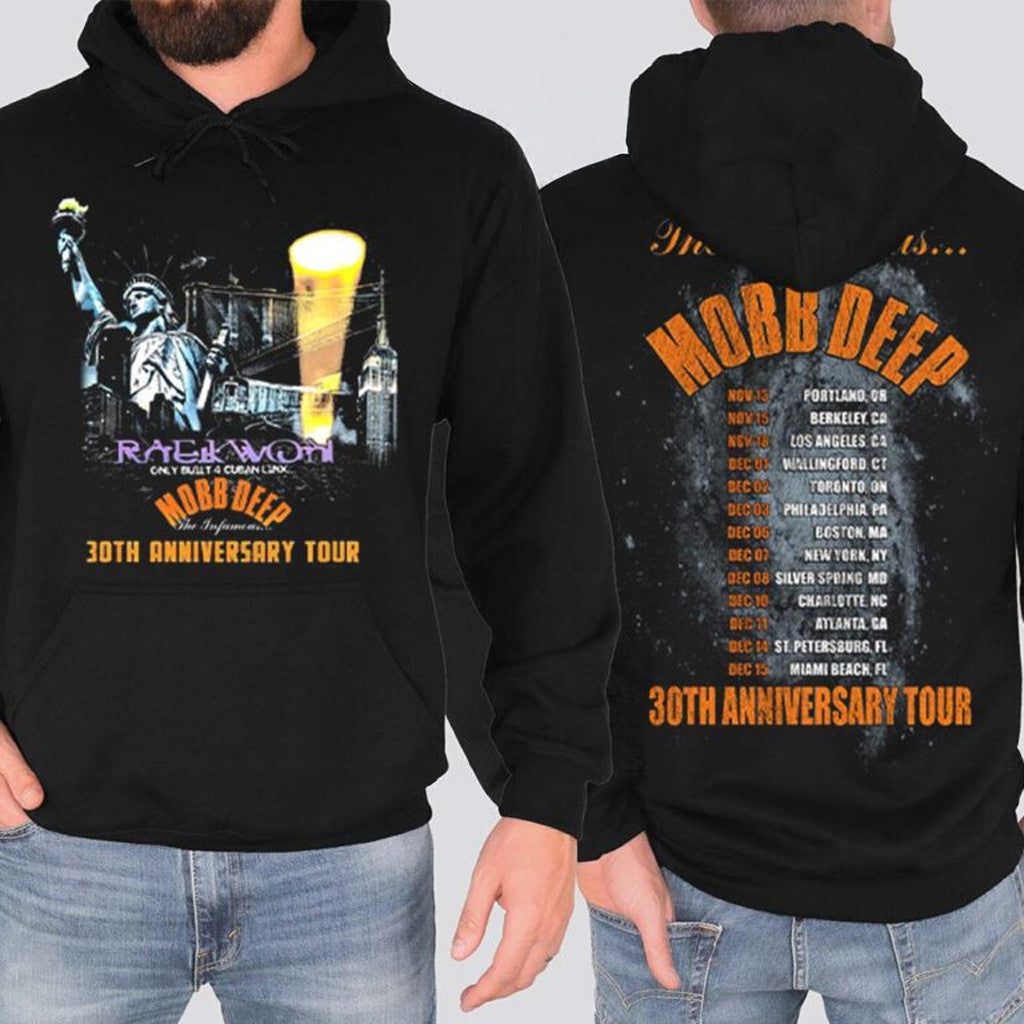 The Infamous Mobb Deep 30th Anniversary North American Tour 2025 With Dates Back Hoodie - Gypsysystersgift