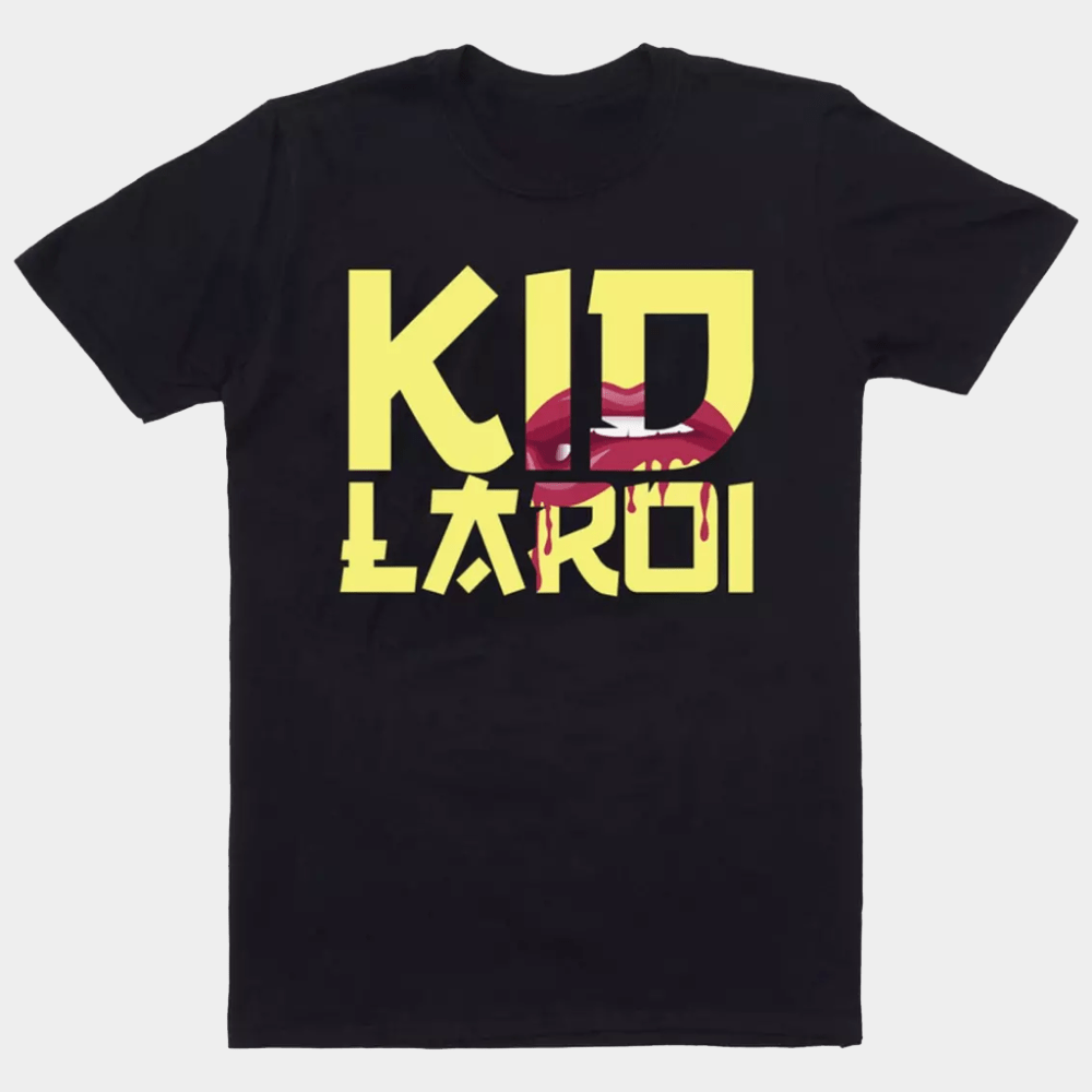 The Kid LAROI Merch Lips Black T-Shirt Music Lover Gift Ideas For Him - GypsysystersGift