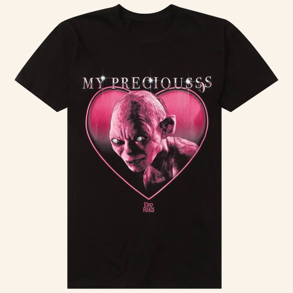 The Lord Of The Rings Merch Gollum Precious Heart T-Shirt Gifts Ideas For Her - GypsysystersGift