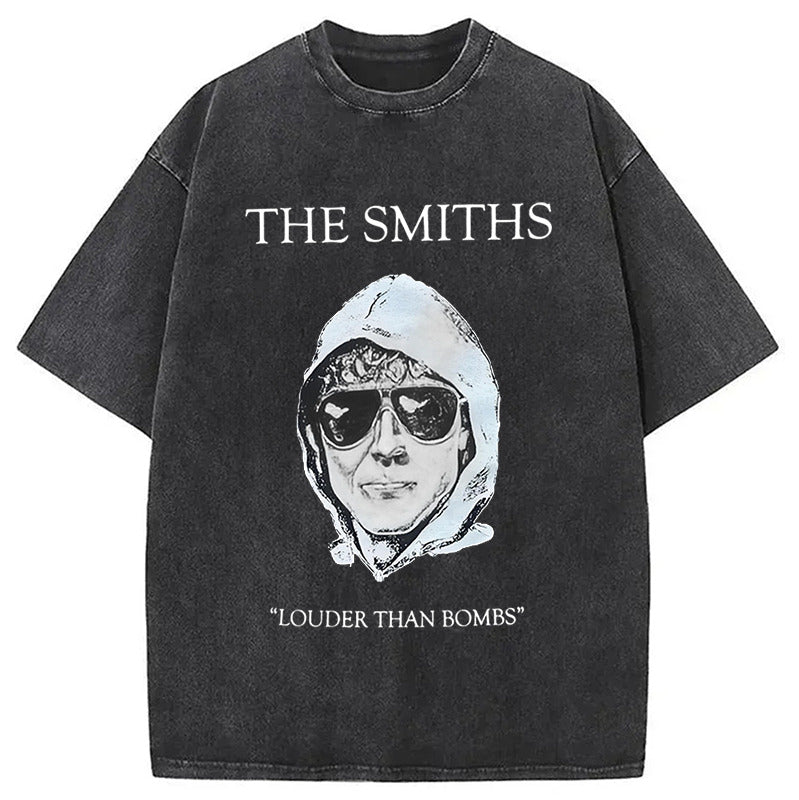 The Smiths Louder Than Bombs Washed T-Shirt Everyday Comfort Graphic Shirt Gifts For Him - Gypsysystersgift