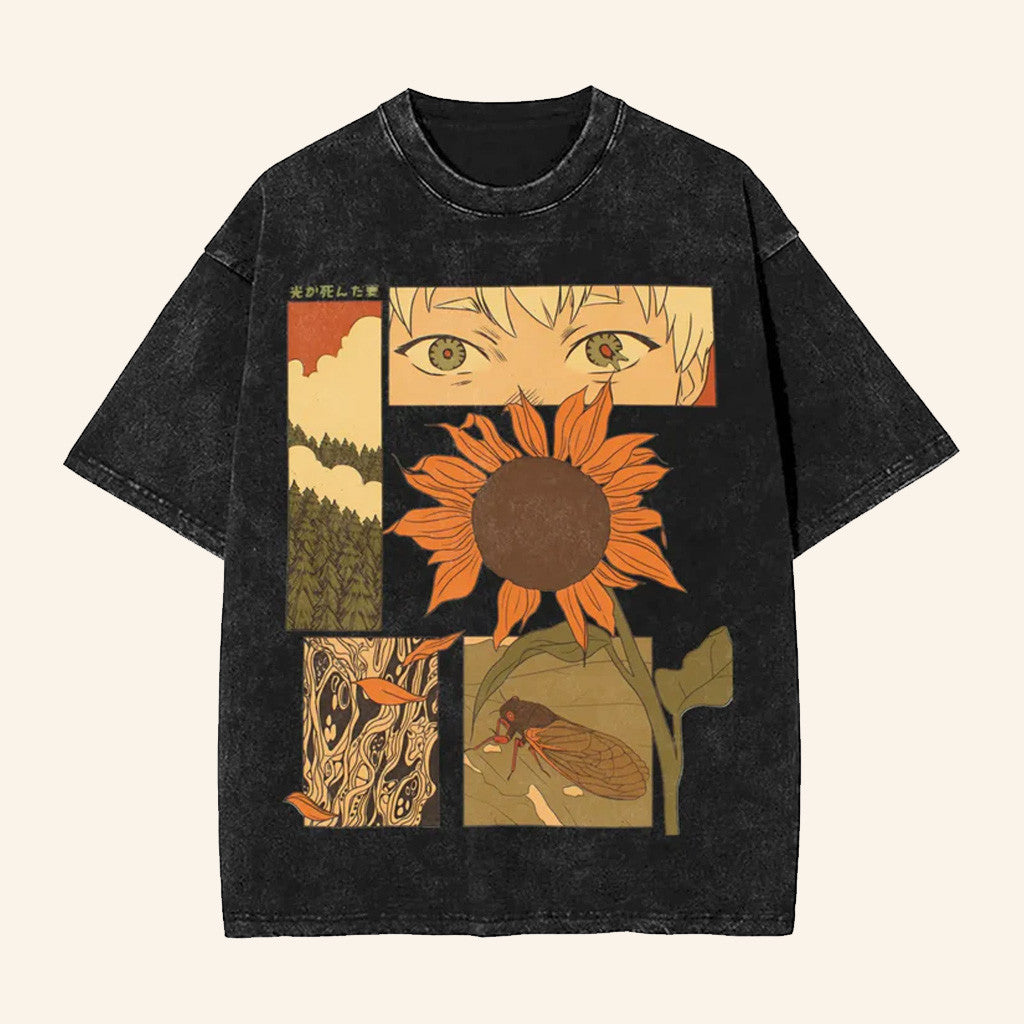 The Summer Hikaru Died Merch The Summer Hikaru Died Haunted Summer Wash T-Shirt Daughter Gifts - Gypsysystersgift