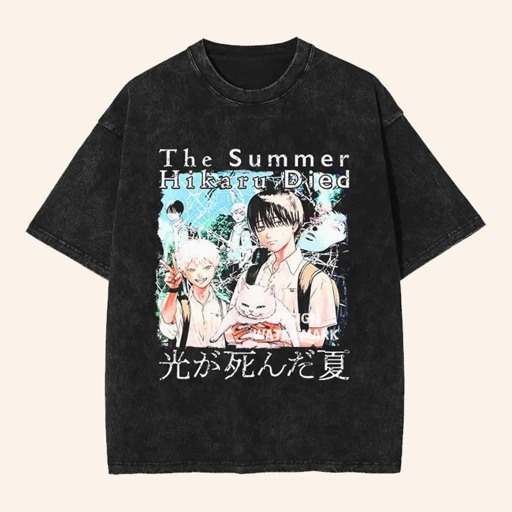 The Summer Hikaru Died Merch The Summer Hikaru Died Yoshiki Hikaru And Mince Aniki Wash T-Shirt - Gypsysystersgift