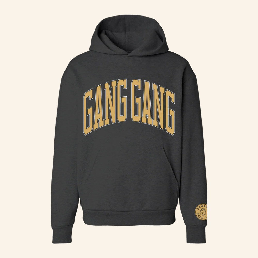 Theo Von Merch Gang Gang Collegiate Black Hoodie Gifts For Sisters - Gypsysystersgift