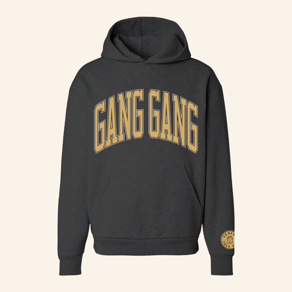 Theo Von Merch Gang Gang Collegiate Black Hoodie Gifts For Sisters - Gypsysystersgift