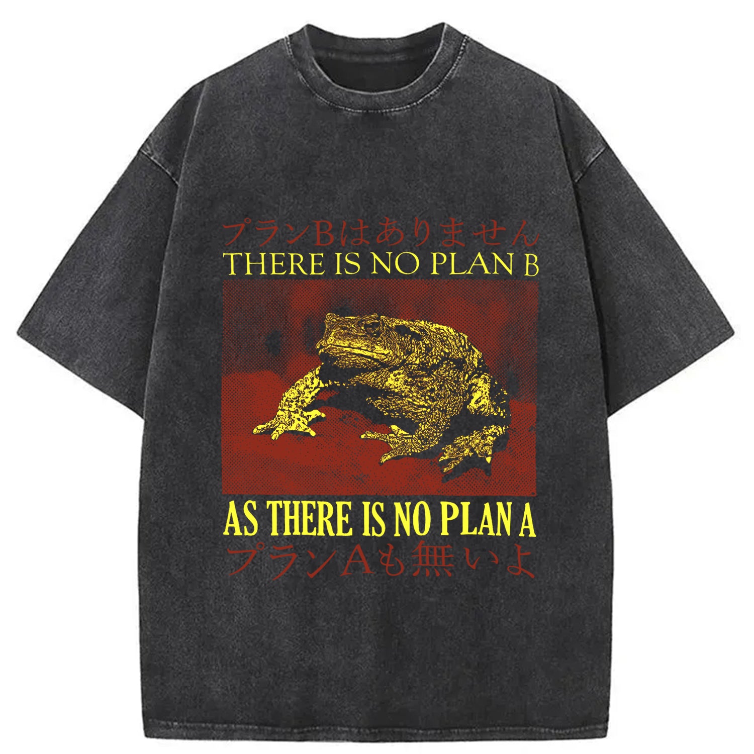 There is No Plan B As There is No Plan A Washed T-Shirt Funny Aesthetic Trendy Apparel Gifts For BFF - Gypsysystersgift