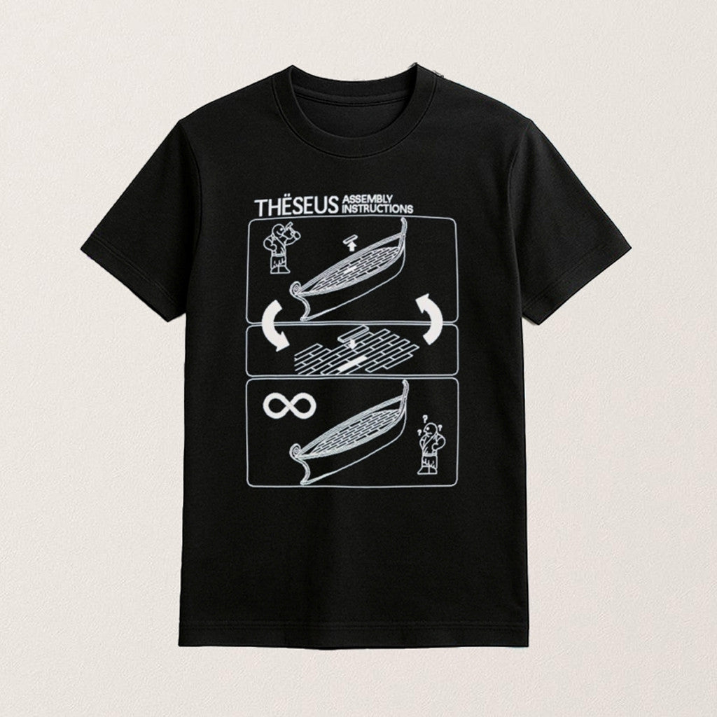 Theseus Assembly Instructions T-Shirt Funny Philosophy Shirt Gifts For Him - Gypsysystersgift