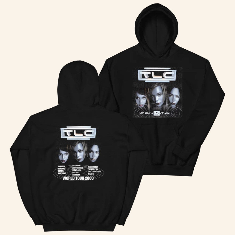 TLC Merch TLC FanMail Hoodie World Tour 2000 Hoodie Christmas Gifts For Her - Gypsysystersgift