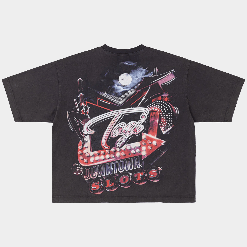 Togi Merch Graphic T-Shirt Black Togi Downtown Slots Shirt Gifts For Him - GypsysystersGift