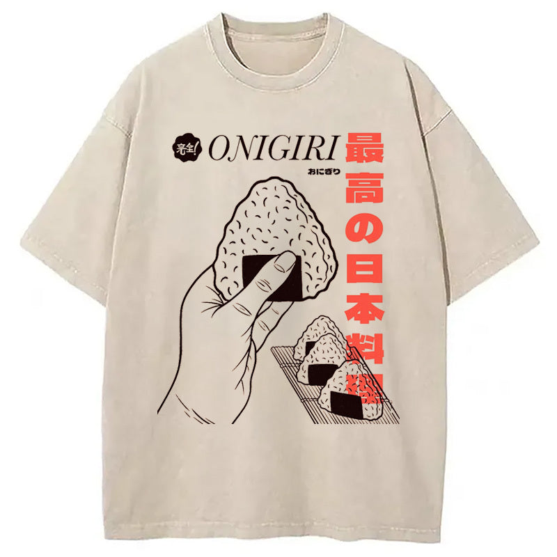 Top Japanese Cuisine Washed T-Shirt Classic Graphic Fashion Tee Gifts For Besties - Gypsysystersgift