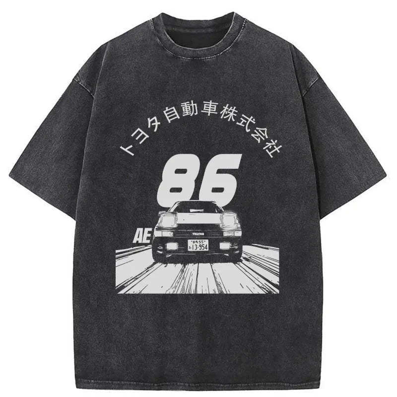 Toyota Japan Washed T-Shirt Casual Oversized Outfit Style Gifts For Him - Gypsysystersgift
