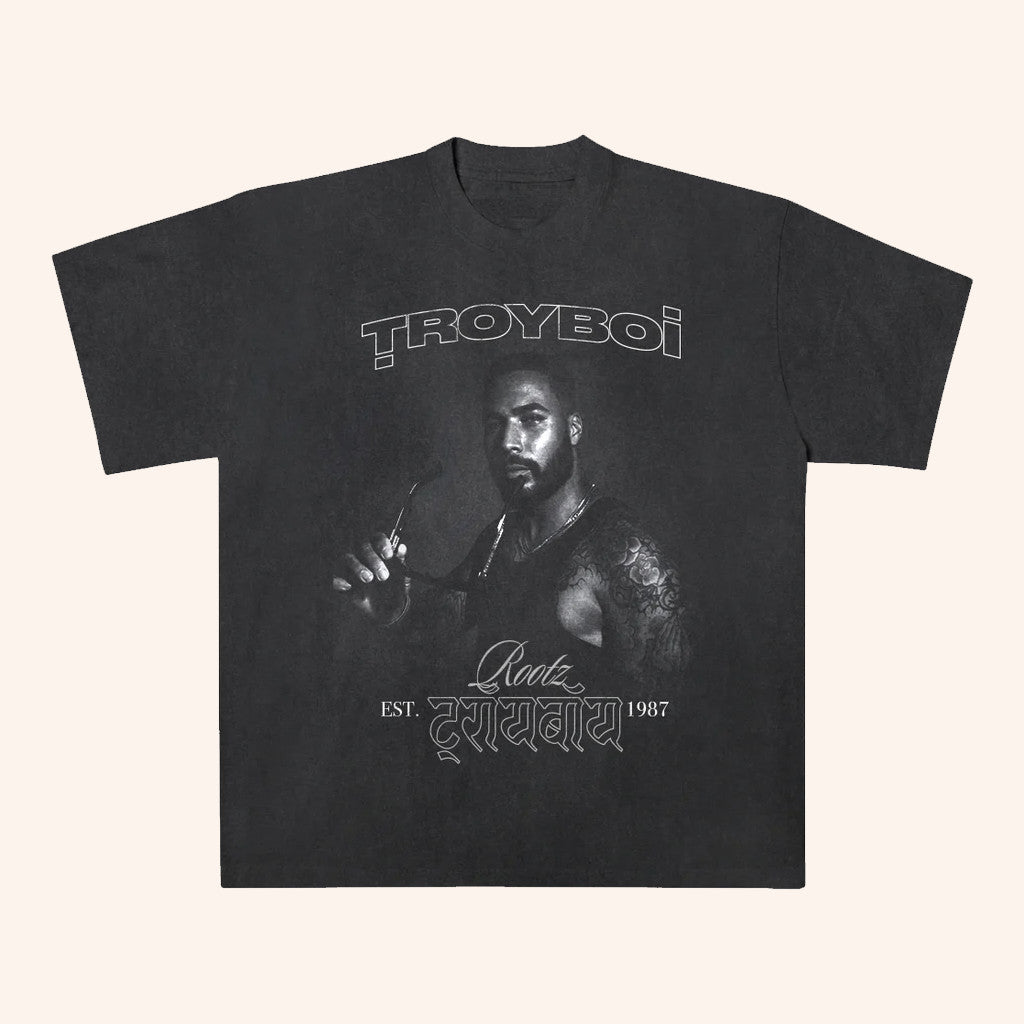 TroyBoi Merch TroyBoi Rootz Portrait T-Shirt Great Gifts For DJ Fans - Gypsysystersgift
