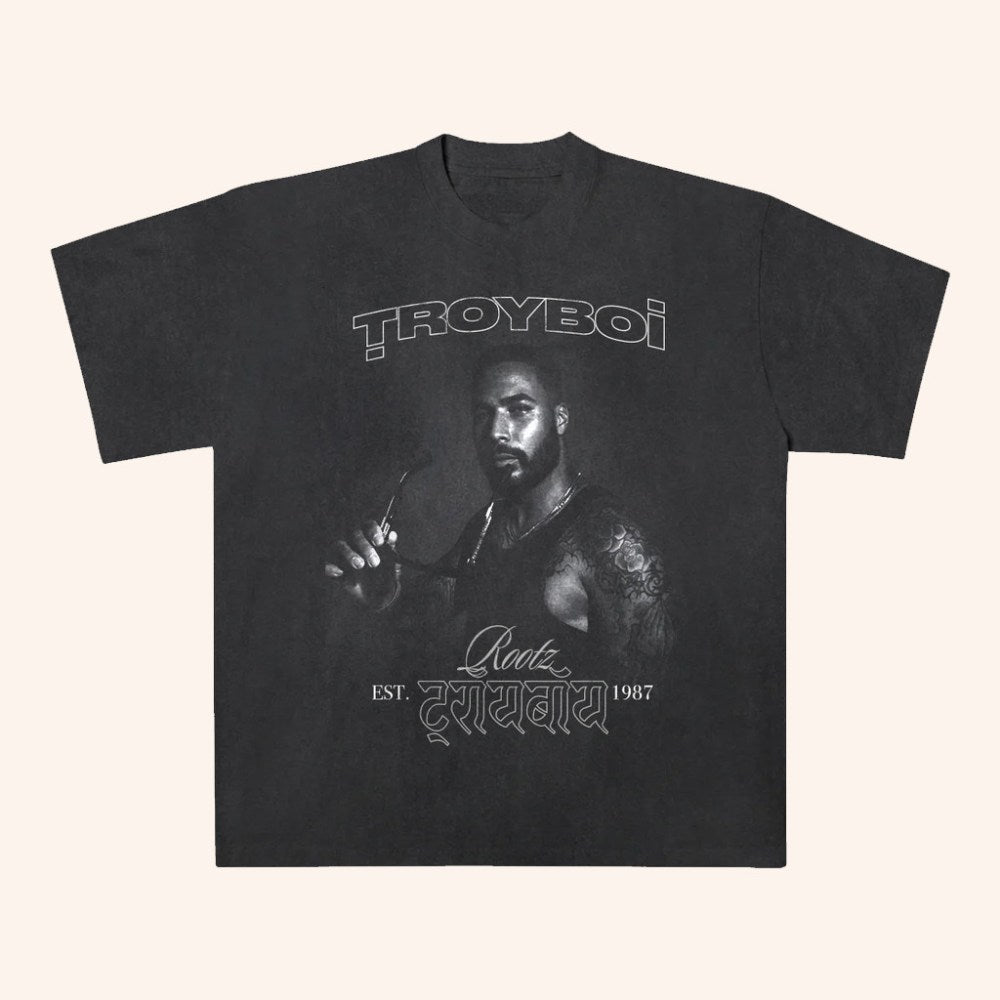 TroyBoi Merch TroyBoi Rootz Portrait T-Shirt Great Gifts For DJ Fans - Gypsysystersgift