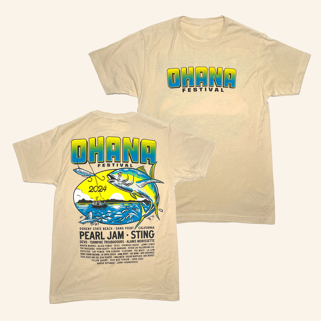 TSURT Merch Ohana Festival Yellowfin T-Shirt Birthday Gift Ideas For Him - Gypsysystersgift