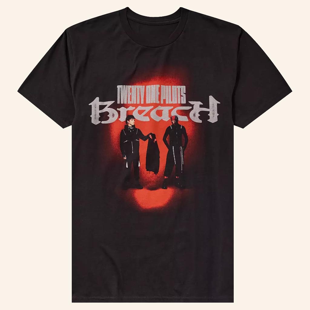 Twenty One Pilots Merch Breach Album Cover T-Shirt Music Gift Ideas For Guys - GypsysystersGift
