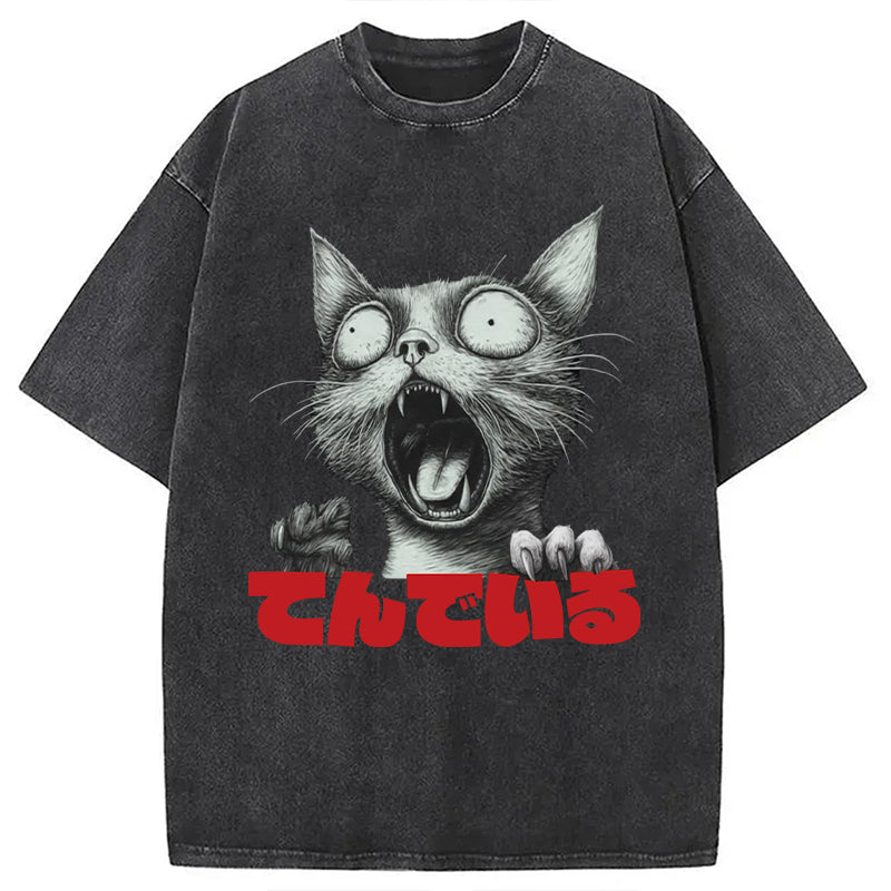 Unique Tomie Junji Ito Japanese Manga Washed T-Shirt Minimal Retro Graphic Clothing Gifts For Her - Gypsysystersgift