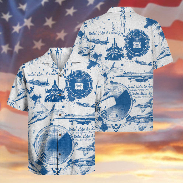 US Air Force 78th Years Of Service Hawaiian Shirt USAF Apparel Patriotic Gifts For Him - Famerry